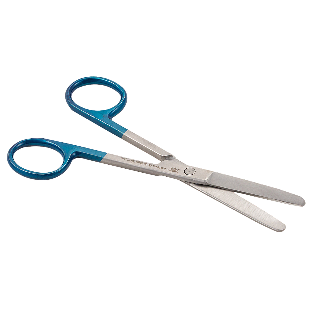 Amtech Medical Amtech Blunt Blunt Scissors Blue End Sterile 20cm Each