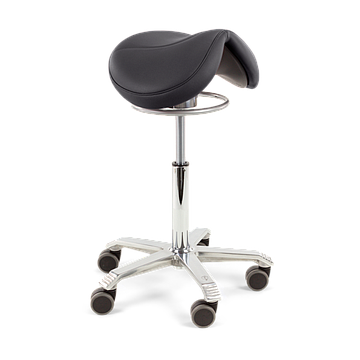 Score Jumper Balance Saddle Stool Black Upholstery