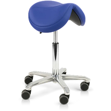 Score Jumper Balance Saddle Stool Dark Blue Upholstery