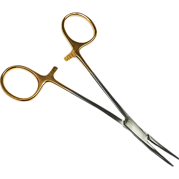 Amtech Mosquito Forceps Curved Gold End Reusable 12.5cm Each