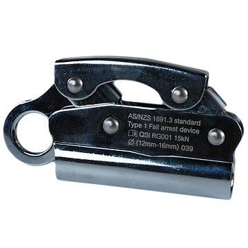 Rope Grab - Steel - 1500kg Breaking Strain - for Poly Rope (RG001)