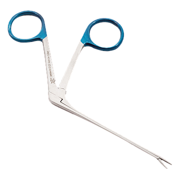 Amtech Hartmann Aural Crocodile Fine Forceps Blue End Sterile 14cm Each