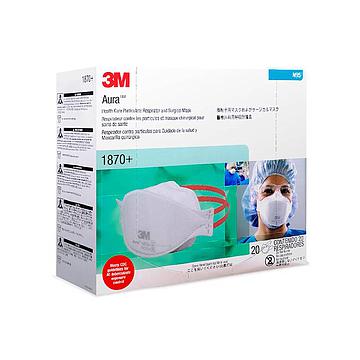 3M Aura Respirator Mask N95 Box 20 (1870+) - YesMedical (formerly