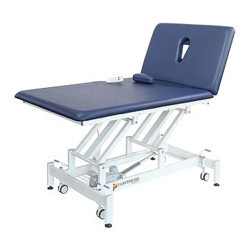 Fortress Stability Neurological Bobath 2-Section 1.2m White Frame Navy Upholstery (1020U-WN)