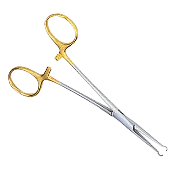 Medline Ringed Forceps Vasectomy Ringed Forcep Curved Gold End Reusable 3mm Each - YesMedical ...